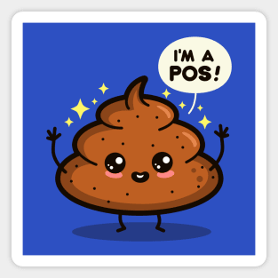 Funny Cute Kawaii Poop Internet Slang Funny Piece Of Shit Cartoon Magnet